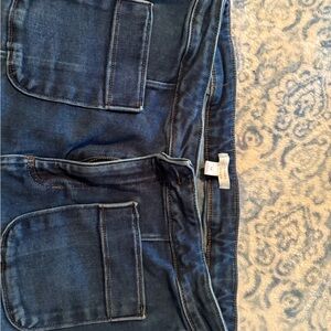 LC Lauren Conrad Women's High Rise Jeans - Dark Blue